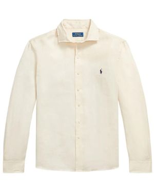 Polo Ralph Lauren Pony-Embroidered Linen Shirt - White