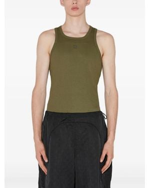 MISBHV Tanktop Mit Logo-Stickerei - Grün