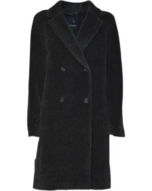 Max Mara Double-Breasted Coat - Black