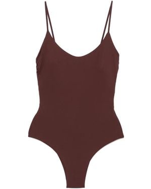 Fisico Scoop-Neck Swimsuit - Brown