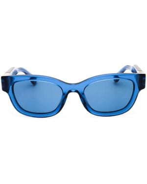 Ferragamo Eyewear Occhiali Rettangolari Gancini - Blu