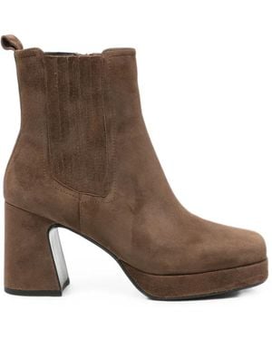 Bruno Premi Platform Ankle Boots - Brown