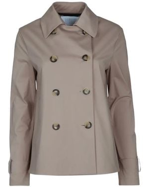 Harris Wharf London Double-breasted trench coat - Gris