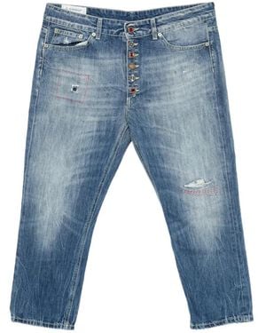 Dondup Jean À Effet Usé - Bleu