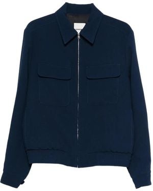 Sandro Pocket Zip Jacket - Blue