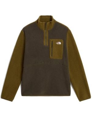 The North Face Yumiori 1/4 Zip Fleece Jacket - Green