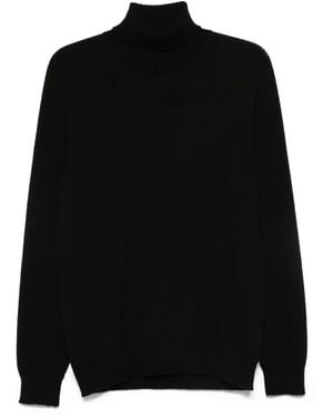 Drumohr Turtleneck Wool Jumper - Black