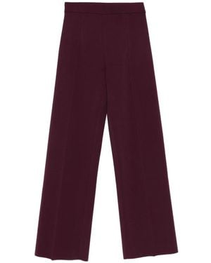 Mrz Pantalon À Détails De Coutures - Purple