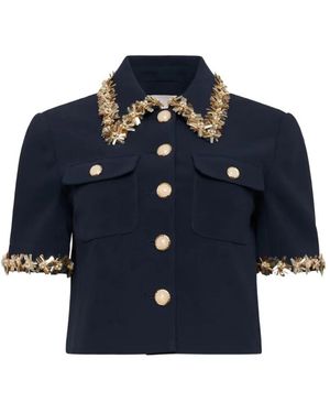 Cinq À Sept Sunflare Anaya Cropped Jack - Blauw