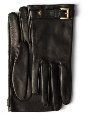 Prada Handschuhe aus Leder - Schwarz