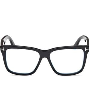 Tom Ford Gafas con montura cuadrada - Marrón