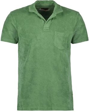 Orlebar Brown Terry Towelling Polo Shirt - Green