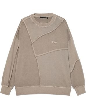 FIVE CM Logo-Patch Sweatshirt - Natural
