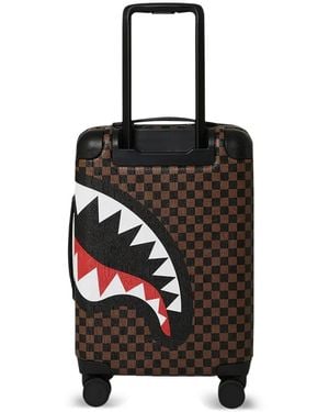 Sprayground Sawtooth Sharks Checked Suitcase - Black
