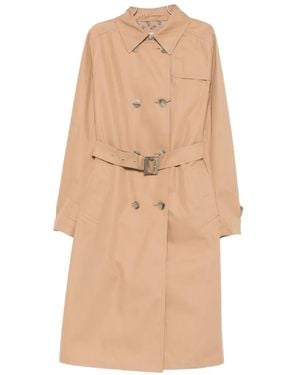 Herno Double-Breasted Coat - White