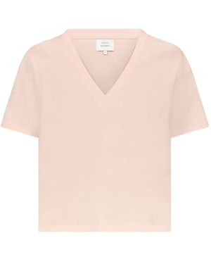 Loulou de Saison Faaa Lds V-Neck T-Shirt - Pink
