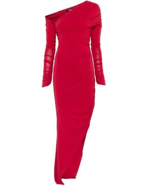 Amen Asymmetric Dress - Red