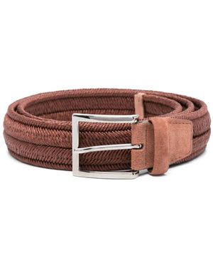 Orciani Geweven Riem - Bruin