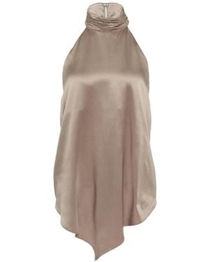 Club21 Collection Marina Satin-Finish Top - Grey