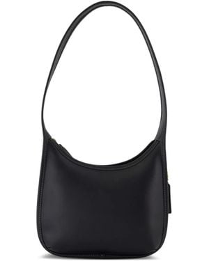 COACH Top-Handle Calfskin Shoulder Bag - Black