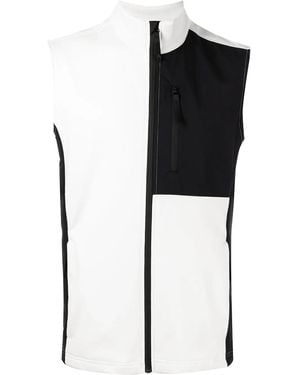 Aztech Mountain Colour-Block Zipped Vest - Black