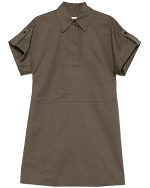 JOSEPH Ali Buttoned Mini Dress - Brown