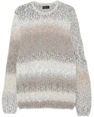 Dondup Maglione Con Effetto Sfumato - Bianco