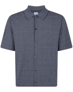 Paul Smith Knitted Short Sleeves Shirt - Blue