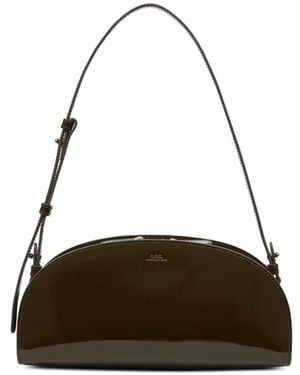 A.P.C. Demi-Lune Shoulder Bag - Green