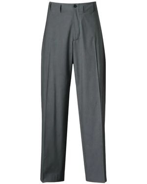 _J.L - A.L_ Pleated Straight-Leg Trousers - Grey