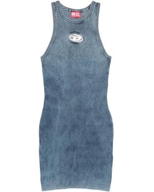 DIESEL Cotton Mini Dress - Blue