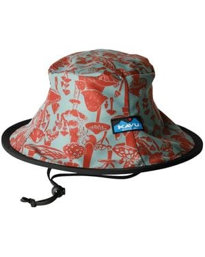 Kavu Cappello Bucket Con Stampa - Bianco