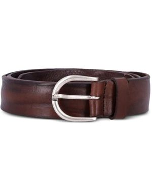 Mancini 1979 Ceinture En Cuir À Boucle - Brown