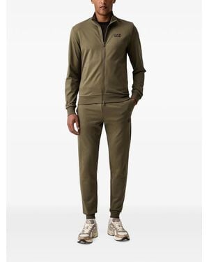 EA7 Logo-Print Tracksuit - Green