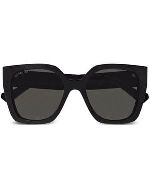 Gucci Occhiali Da Sole G Squadrati - Nero