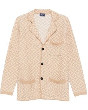 Drumohr Chest-Pocket Cardigan - Natural