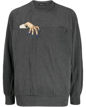 Undercover エンブロイダリー スウェットシャツ - グレー