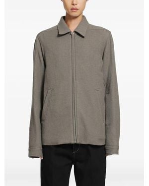 Rick Owens Brad Zip-Up Jacket - Grey