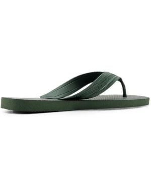 Havaianas Slim Square Sparkle Logo-Plaque Flip-Flops - Green
