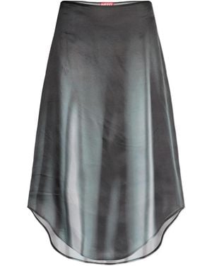 DIESEL O-Tavy Print Skirt - Grey