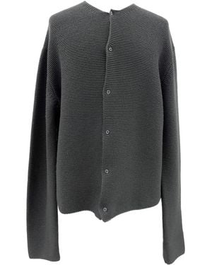 Rier ボタン カーディガン - グレー