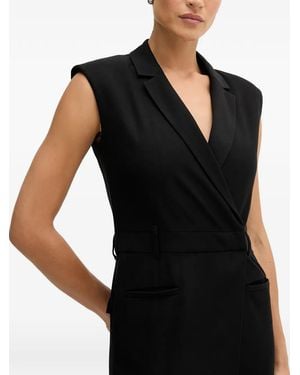 Sisley Sleeveless Tailored Jumpsuit - Black