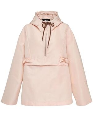 Simone Rocha Kapuzenjacke Mit Rüschen - Natur