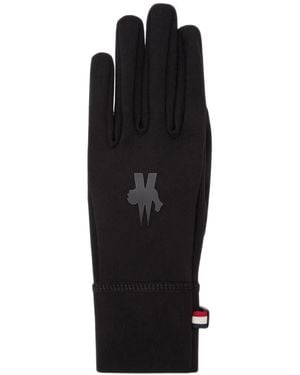 Moncler Logo-Detail Gloves - Black