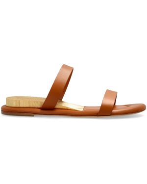 Casadei レザーサンダル - ブラウン