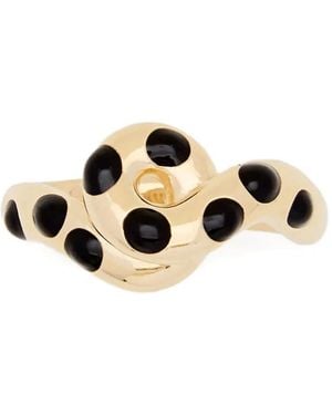 【関税込み】Bea Bongiasca ゴールド Tetradic リング SSENSE Exclusive White Gold & Black Tetradic Ring by Bea