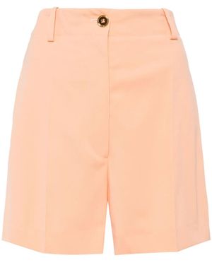 Patou Short En Laine Vierge Mélangée - Pink