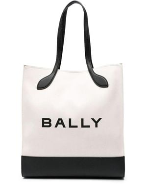 Bally ロゴ ハンドバッグ - ナチュラル
