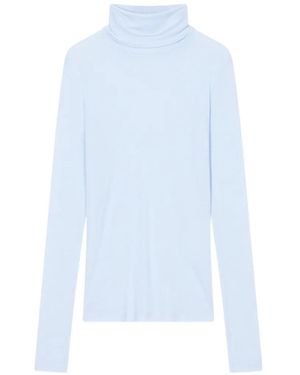 Closed T-Shirt A Maniche Lunghe Con Collo Alto - Bianco
