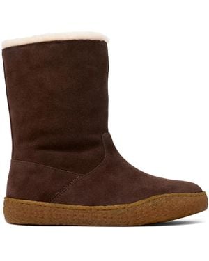 Camper Peu Terreno Suede Boots - Brown